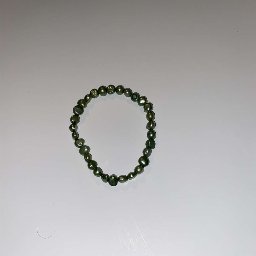 Real Green Pearl Bracelet From Hawaii